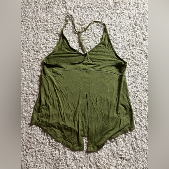 Lululemon Green Modal Silk Yoga Tank - Picture 4 of 5